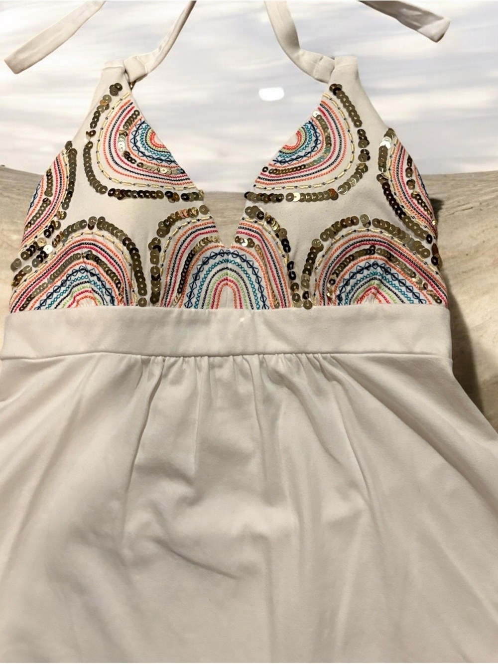 Victoria’s Secret Padded Halter Bra/Top with sequence